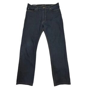 Blue Harbour Denim Jeans Straight Leg Supima Cotton Dark Wash Men's Size 36x33‎